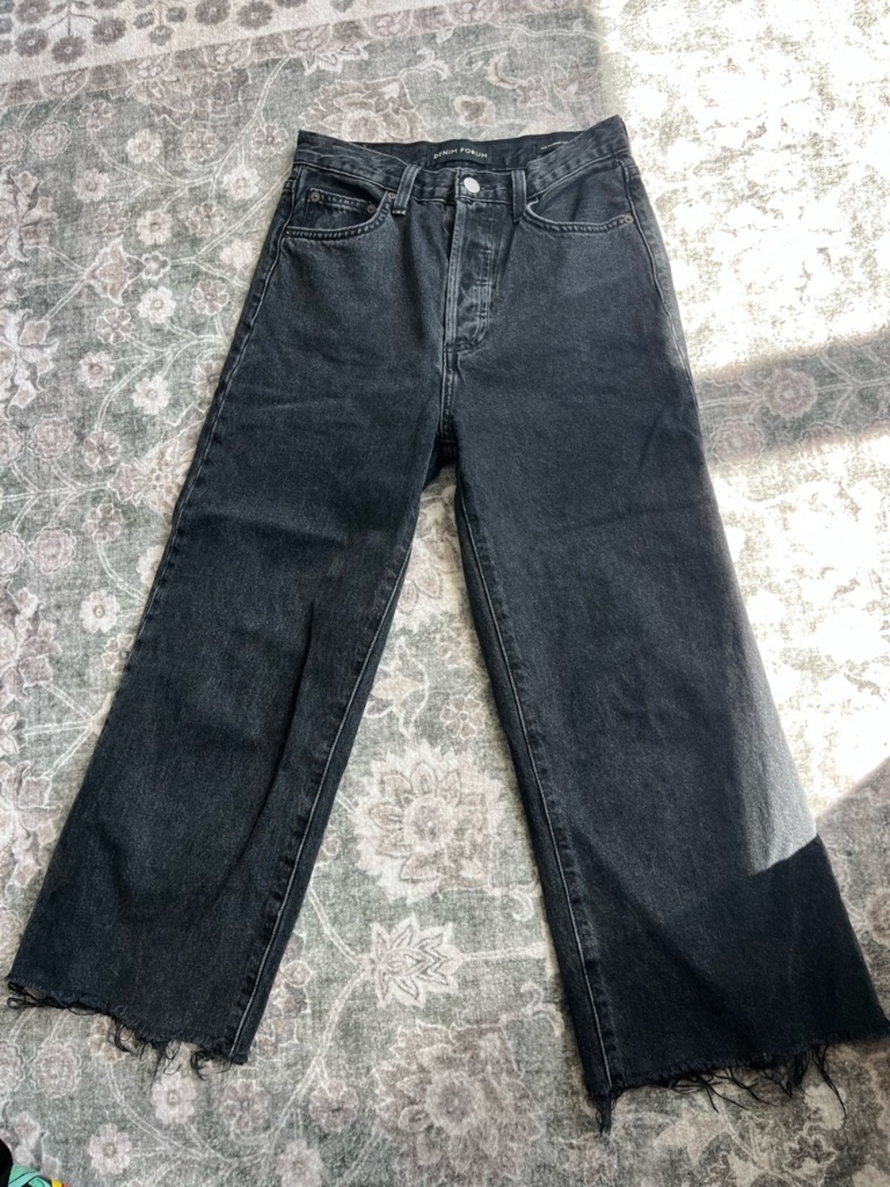 Denim form the Farah high-rise wide leg Jeans
